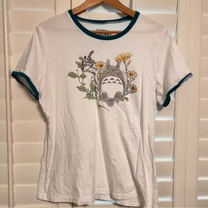 Totoro T Shirt Flowers NWOT XL
